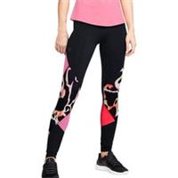 Under Armour Rush Print Block Womens Training Tights Black Gym Compression