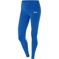 TCA Laser Tech Reflective Womens Running Tights Blue Run Breathable Sports