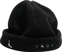 Vaga Teddy Fleece Running Beanie Black Run Hat Mens Womens