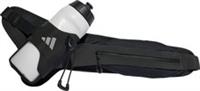 adidas Running Bottle Waist Bag Black Waistbag Waistpack Zip Pocket Mens Womens