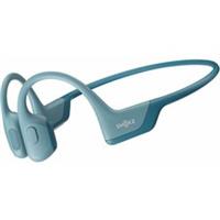 Shokz OpenRun Pro Wireless Bone Conduction Running Headphones Blue Padded Safety