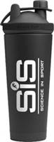 SiS Double Wall Stainless Steel 750ml Shaker Black Water Bottle Gym Hydration