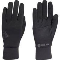 adidas Cold.RDY Running Gloves Black Reflective Fleece Mens Womens 3 Stripes