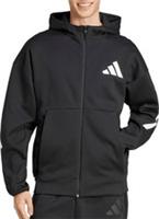 adidas Z.N.E Mens Training Track Jacket Black Hooded Excerise Workout Fitness - L Regular