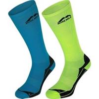 More Mile California Long Compression Socks 2 Pack Multi Running Sports Run