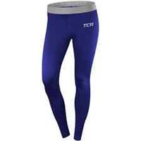 TCA Pro Performance Endurance Womens Compression Tights Blue Running Run Sports - XS Regular