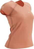 Compressport Training Womens Running Top Orange Short Sleeve Run Jogging T-Shirt