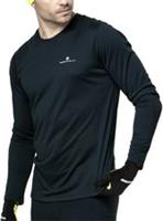 Ronhill Core Mens Running Top Black Long Sleeve Run Lightweight Breathable - S Regular