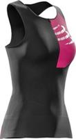 Compressport Tri Postural Ultra Womens Running Vest Black Compression Tank Top - L Regular