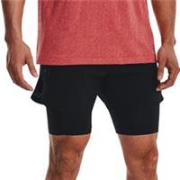 Under Armour Vanish Elite Mens Running Shorts Black 2 In 1 Compression Run - S Regular
