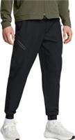 Under Armour Unstoppable Mens Joggers Black Pockets Breathable Sports Sweatpants - L Regular