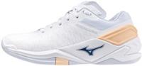 Mizuno Wave Stealth Neo Womens Netball Shoes White Sports Training Trainers Gym