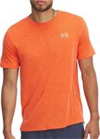 Under Armour Launch Camo Mens Running Top Orange Short Sleeve Breathable T-Shirt - M Regular