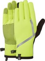 Ronhill Wind Block Running Gloves Yellow Thermal Reflective Mens Womens