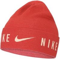 Nike Dri-Fit Lightweight Knit Cuffed Running Beanie Red Run Hat Mens Womens