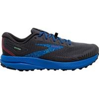 Brooks Divide 4 Mens Trail Running Shoes Black Offroad Cushioned All-Terrain Run