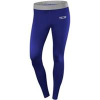 TCA Pro Performance Endurance Womens Compression Tights Blue Running Run Sports - M Regular