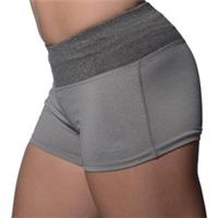 More Mile Marl Womens Running Shorts Grey 3 Inch Fitted Sports Training Run Gym
