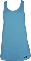 TCA Tech Racerback Womens Running Vest Blue Run Sleeveless Performance Tank Top