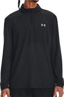 Under Armour Seamless Stride Mens Running Top Black Long Sleeve Half Zip Run - M Regular