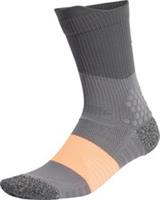 adidas RunXBOOST Running Socks Grey Cushioned Arch Support Crew Sports Training