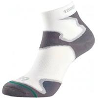 1000 Mile Fusion Womens Running Anklet Socks White Support Double Layer Sports