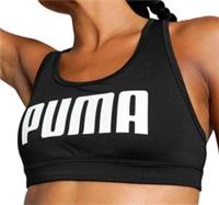 Puma 4KEEPS Womens Running Sports Bra Black Breathable Workout Fitness Run - S Regular