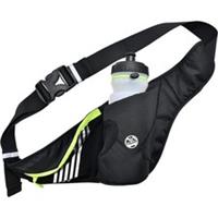 Six Peaks Running Waist Belt With Bottle Holder Black Waist Bag Waistbag Mens