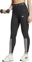 adidas Tech-Fit 3 Stripes Womens Training Tights Black 7/8 Cropped Gym Fitness - M Regular