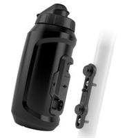 FidBike Lock Twist Bottle 750 Compact With Base Black Cycling Hydration Drinks