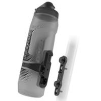 FidBike Lock Twist 800 Bottle With Base Trans Black Cycling Hydration Drinks