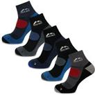 More Mile Cheviot Trail Running Socks 5 Pair Pack Cushioned Padded Sports Sock