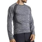 Ohmme Mens Orion Long Sleeve Top Grey Eco Friendly Gym Training Workout Yoga
