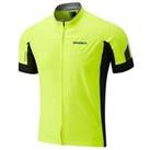 Madison Mens Road Race Windtech Cycling Jersey Yellow Short Sleeve Bike Ride Top