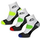 More Mile London Cushioned Running Socks 3 Pack Padded Sports Ankle Sock