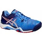 Asics Womens Gel Resolution 6 Tennis Shoes Trainers Sports Lace Up Low Top Blue