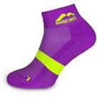 More Mile Womens Preventer Running Socks Pink Double Layer Cushioned Ankle Sock - UK Shoe Size Regul