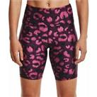 Under Armour Womens HeatGear Shine Running Bike Shorts - Pink