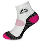 More Mile Womens London Running Socks (Pink) - White - 2 - 5 Regular