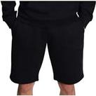 More Mile Mens Vibe Fleece Shorts Black Soft Leisure Gym Training Workout Short