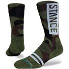 Stance Camo OG MTN Running Socks - Green - 5.5 - 8 Regular