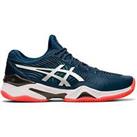 Asics Mens Court FF 2 Clay Tennis Shoes Trainers Sports Comfort Lace Up - Blue