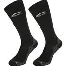 More Mile Womens 2 Pack Compression Socks Black Mens Cushioned Running Recovery