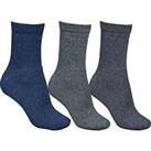 More Mile Classic (3 Pack) Walking Socks - Black