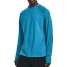 Under Armour OutRun The Cold Long Sleeve Mens Running Top - Blue - M Regular