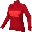 Endura Womens FS260 Pro Jetstream Long Sleeve Cycling Jersey - Red