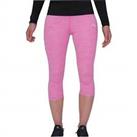 More Mile Heather Girls 3/4 Capri Training Pink Tights Exercise Fitness Sports