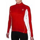 Piu Miglia Womens Thermal Cycling Jersey Red Full Zip Long Sleeve Cycle Top M-XL