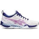 Asics Womens Blast FF 3 Indoor Court Shoes Trainers Tennis Comfort - White