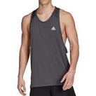 adidas Mens 365 Training Vest Gym Vests - Grey - S Regular